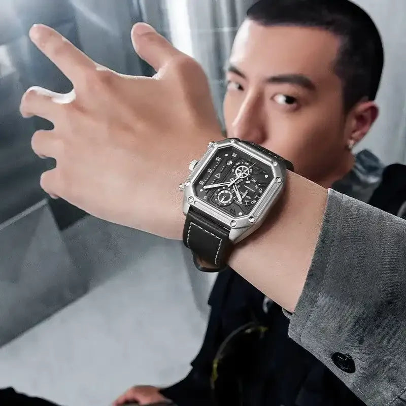 Marc Farewhale Squared Luxury Watch