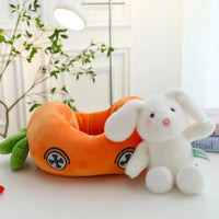 Racing Carrot Car Bunny Plush Toy