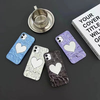 Glossy Heart Mirror Phone Case (For iPhones)