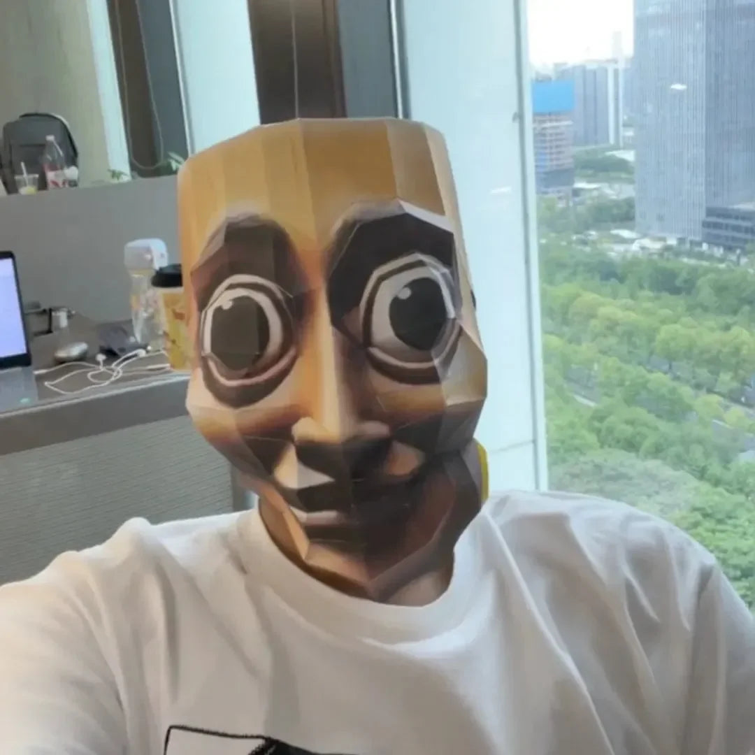 Tungsahoor Wooden Man Paper Mask