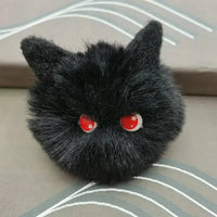 Purrfect Peepers Cat Head Keychain