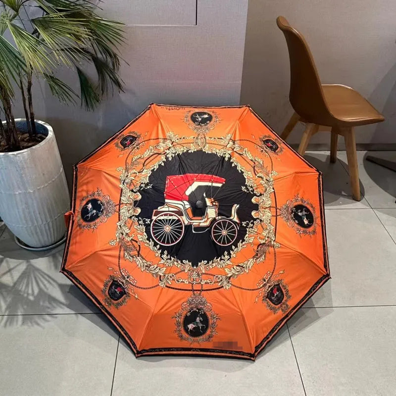 Horse Carriage Luxury Designer Umbrella