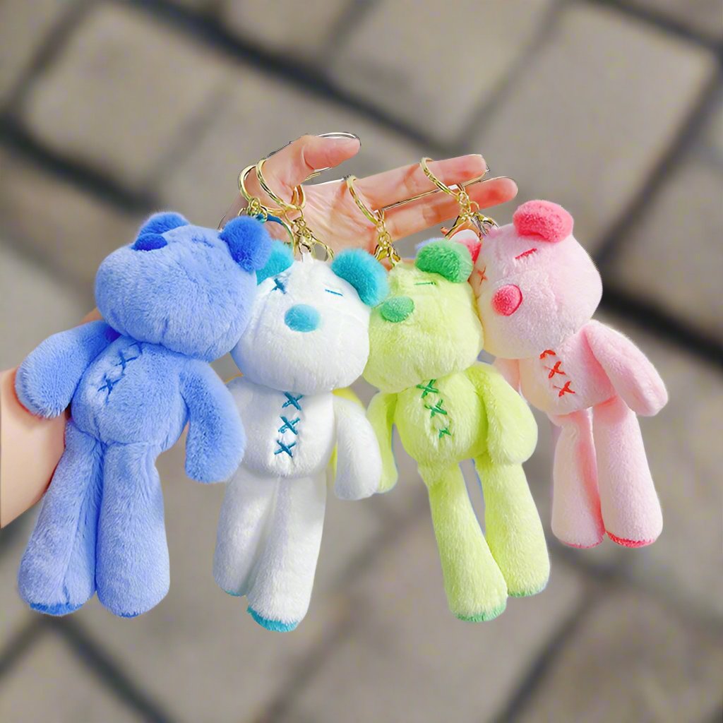 Long Legged Bear Plush Keychain