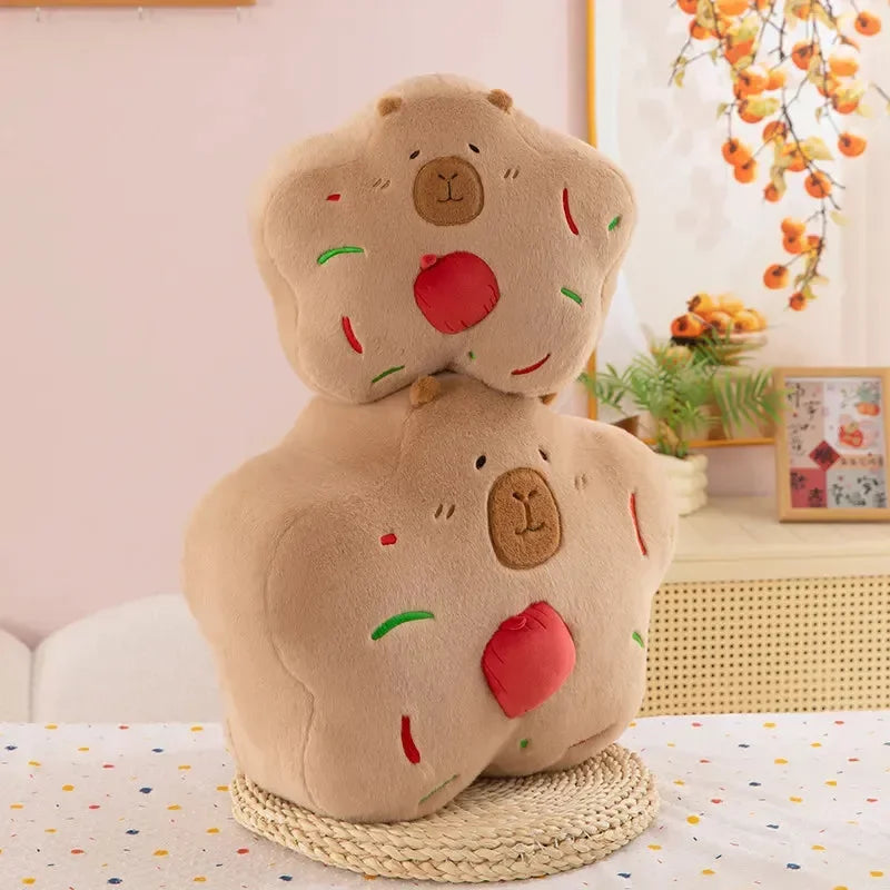 Star Capybara Plush Pillow