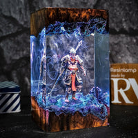 Monkey King's Glow Resin Night Light