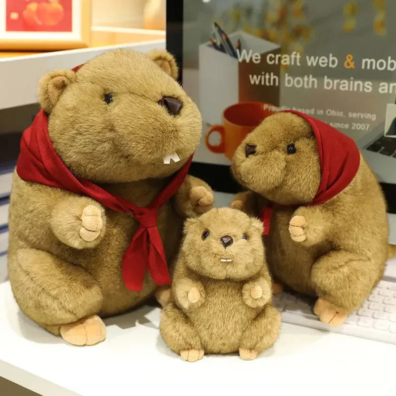 Groundhog Earthy Cuddles Plushie