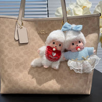 Monchhichi Bib & Pacifier Plush Keychain