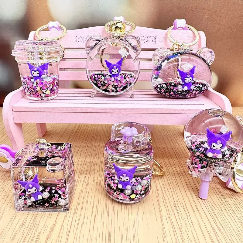 Glimmering Coulomi Liquid Keychain