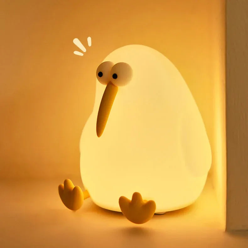 3D Silicone Kiwi LED Night Lamp