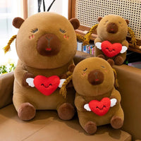 Pigtailed Sweetheart Capybara Plush