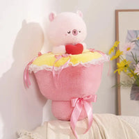 Heartfelt Hugs Capy-Panda Plush Bouquet