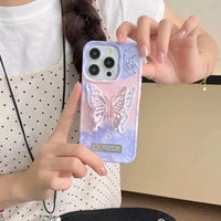 Flappy Gradient Butterfly Phone Case (For iPhones)