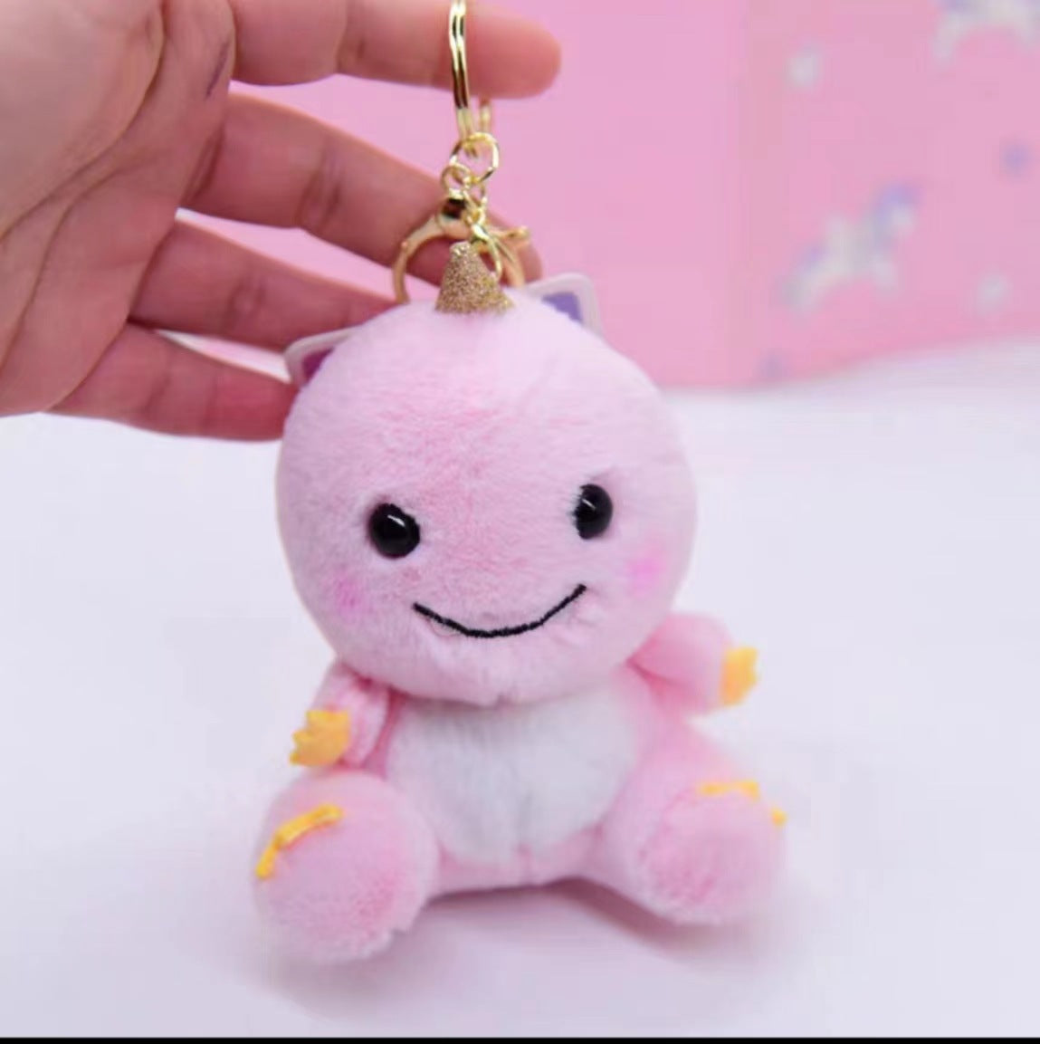 Cute Dinosaur Plush Keychain