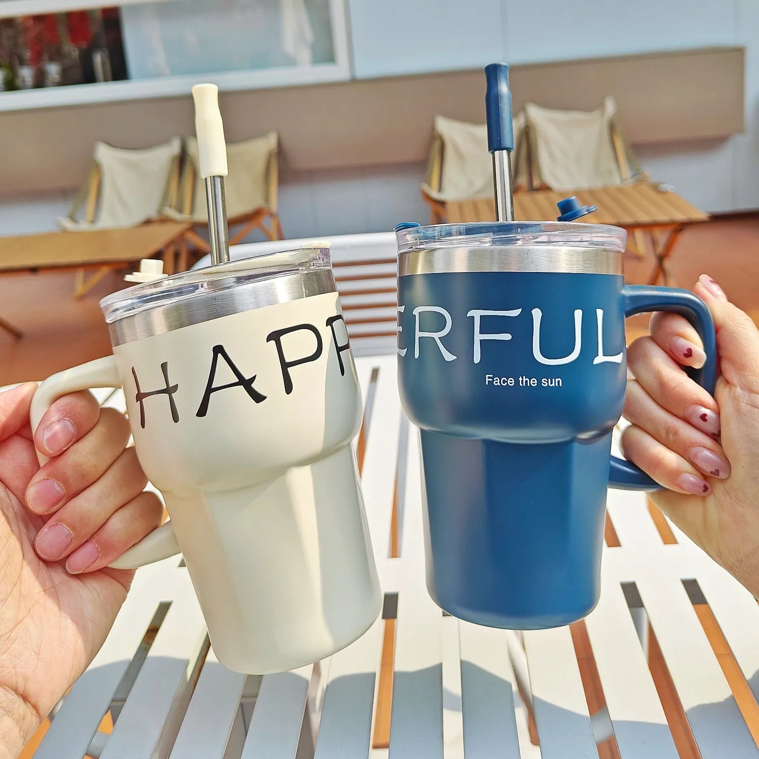 Positive Vibes Insulated Mugs (600 ml)