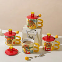 French Fries Bear Ceramic Mug (400 ml)