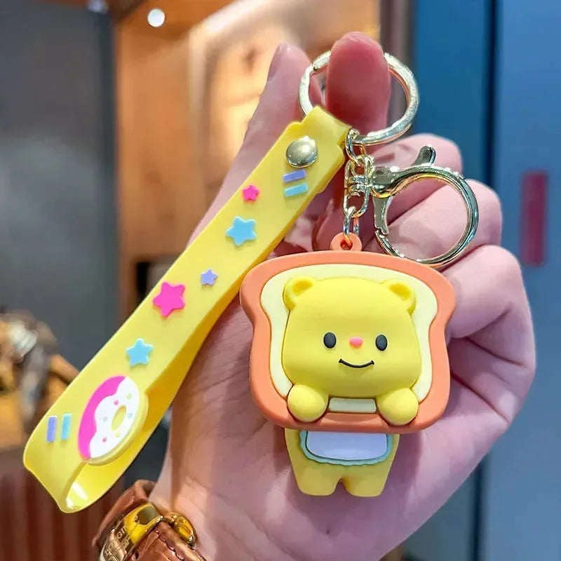 Sweet Glee Butter Bear 3D Keychain