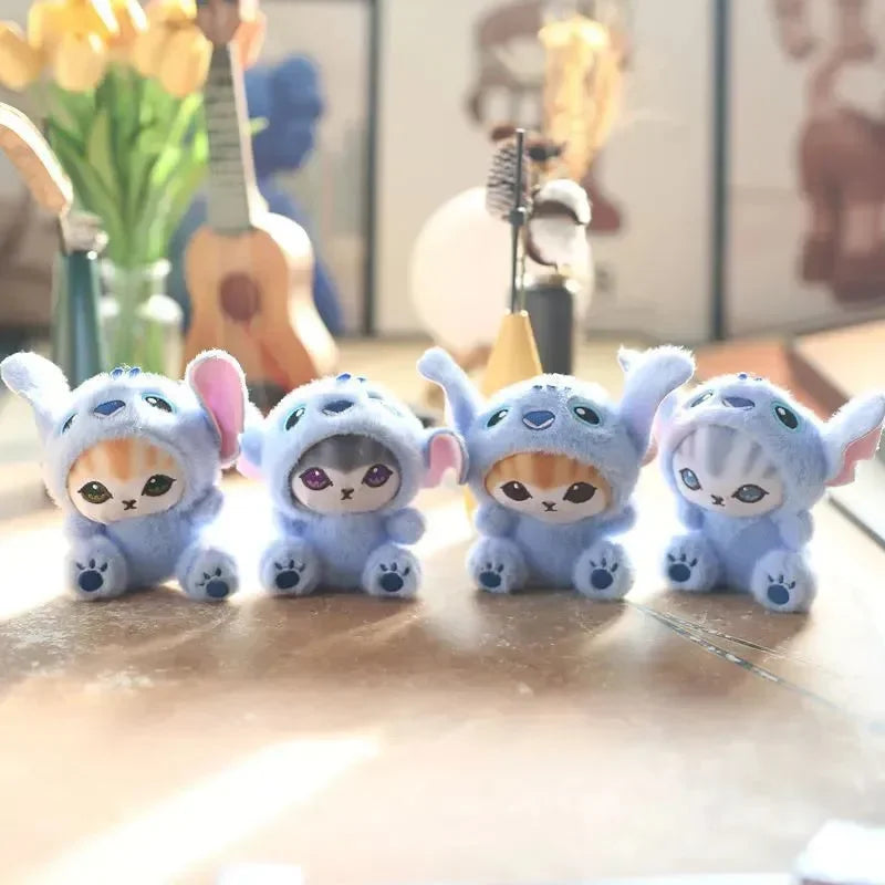 Mofusand x Stitch Cosplay Plush Keychain