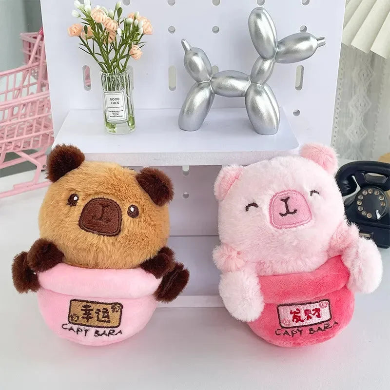 Chill Vibes Fortune Capybara Keychain