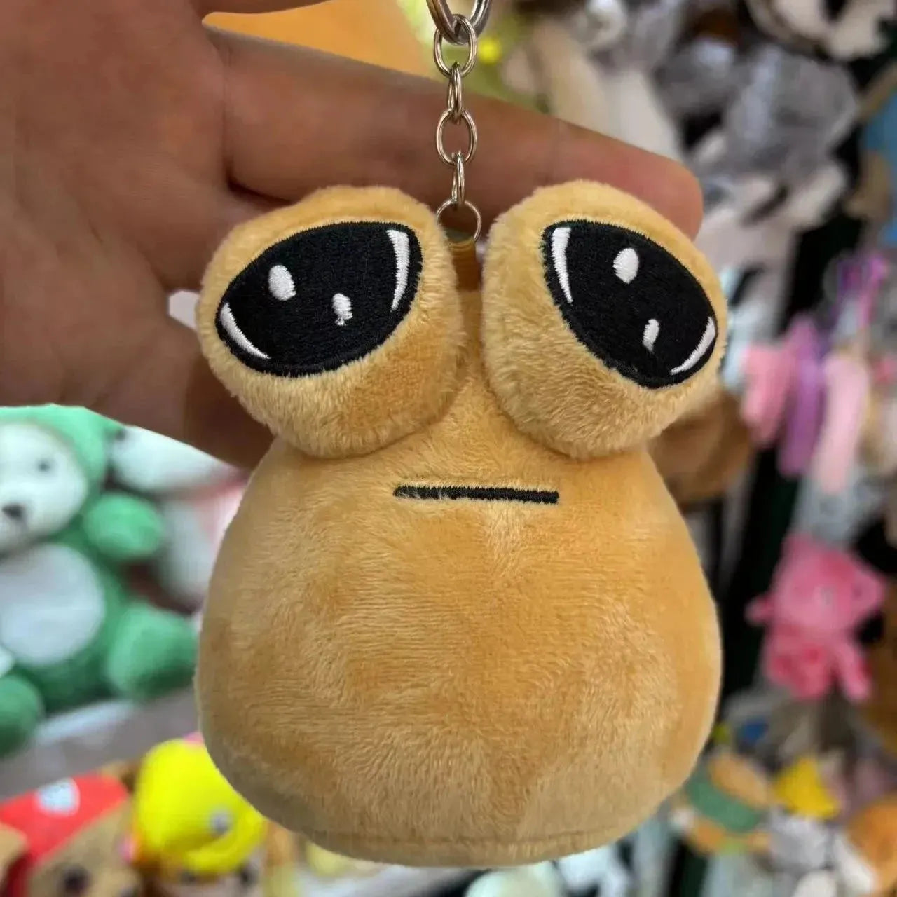 My Pet Alien Pou Plush Keychain