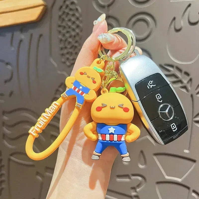 Fruit Avengers 3D Silicone Keychain