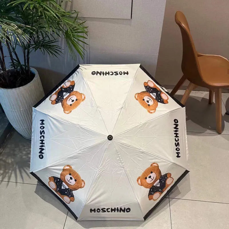 Creative Bear Handle Tri-Fold Umbrella