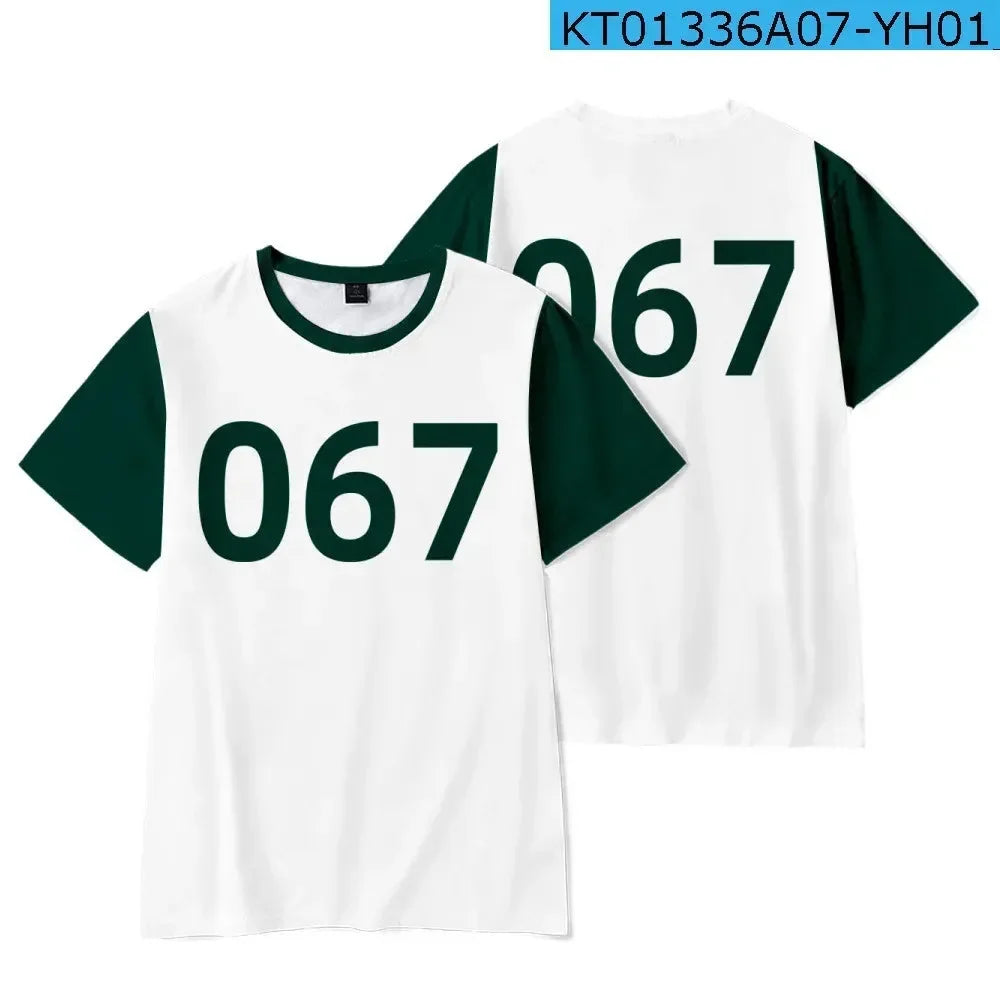 تي شيرت المتسابق في لعبة الحبار 