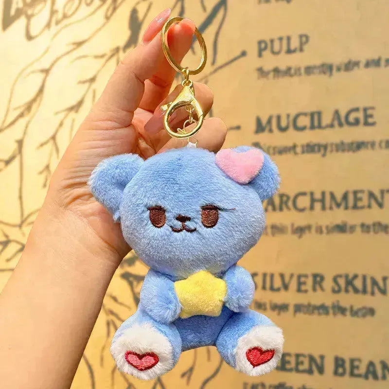 Hold My Star Bear Plush Keychain