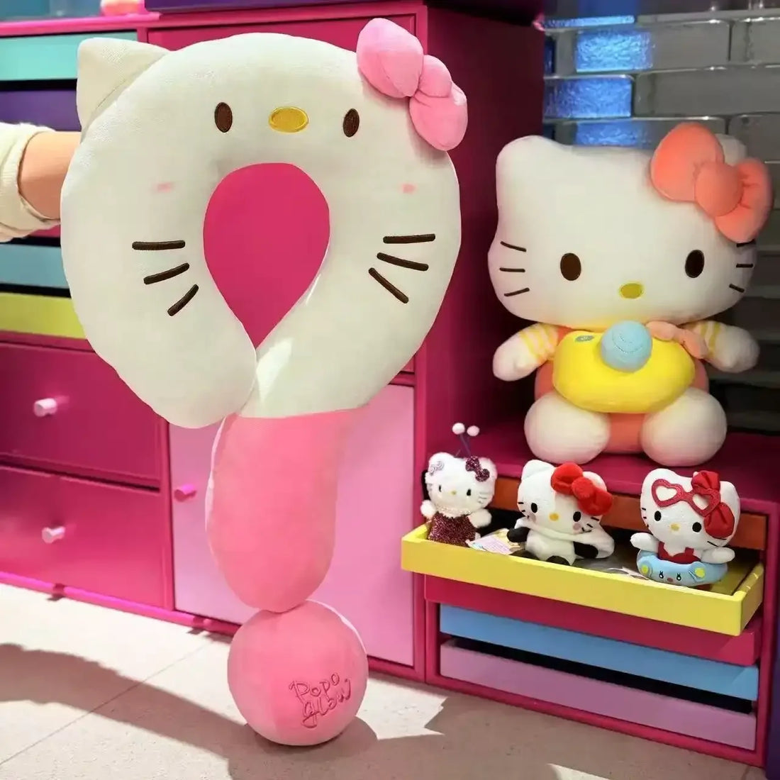 Hello KT Question Mark Plush Pillow