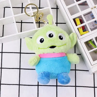 Porte-clés en peluche extraterrestre vert Ooooh 