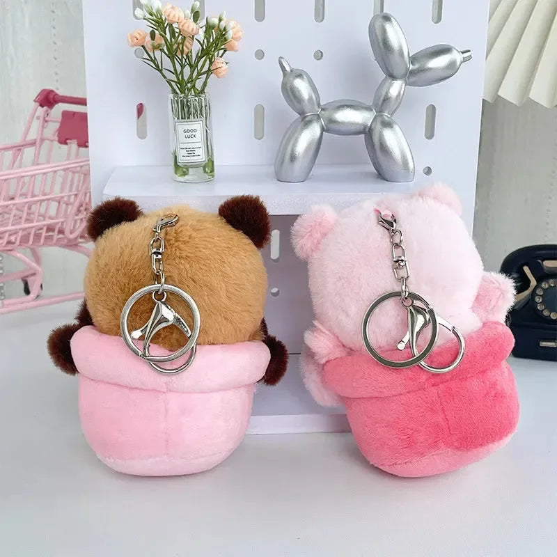 Chill Vibes Fortune Capybara Keychain