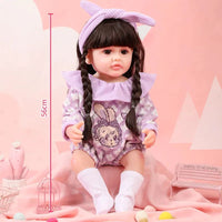 Little Miracle Realistic Silicon Baby Girl Doll (55 cm)