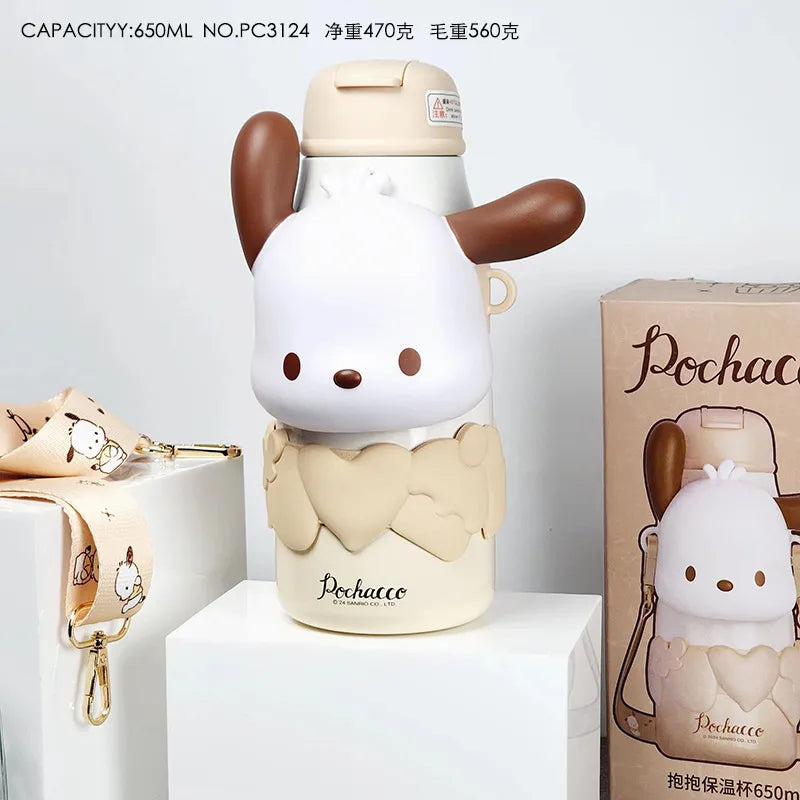 Sanrio Heart and Face Series Insulated Bottle (650 ml)