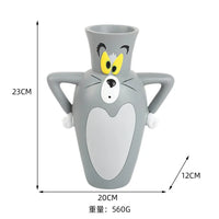 Tom Cat Shaped Novelty Cartoon Vase