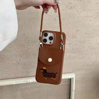 Fashionable Puppy Wallet Phone Case (For iPhones)