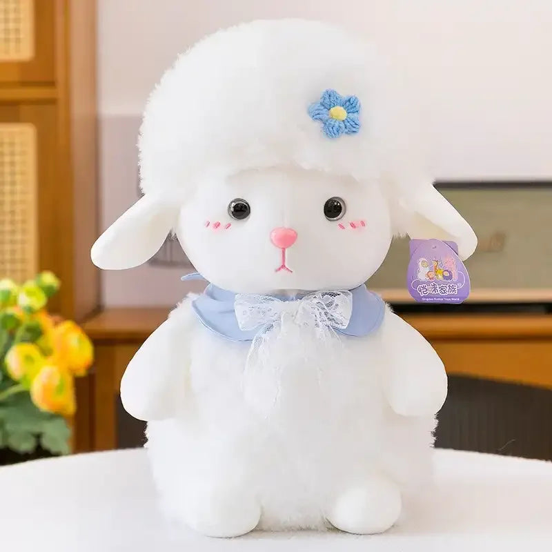 Floral Bow Lamb Plushie