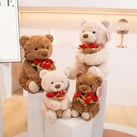 Peluche ours rose Love in Bloom 