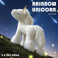 Rainbow Furry Unicorn Plushie