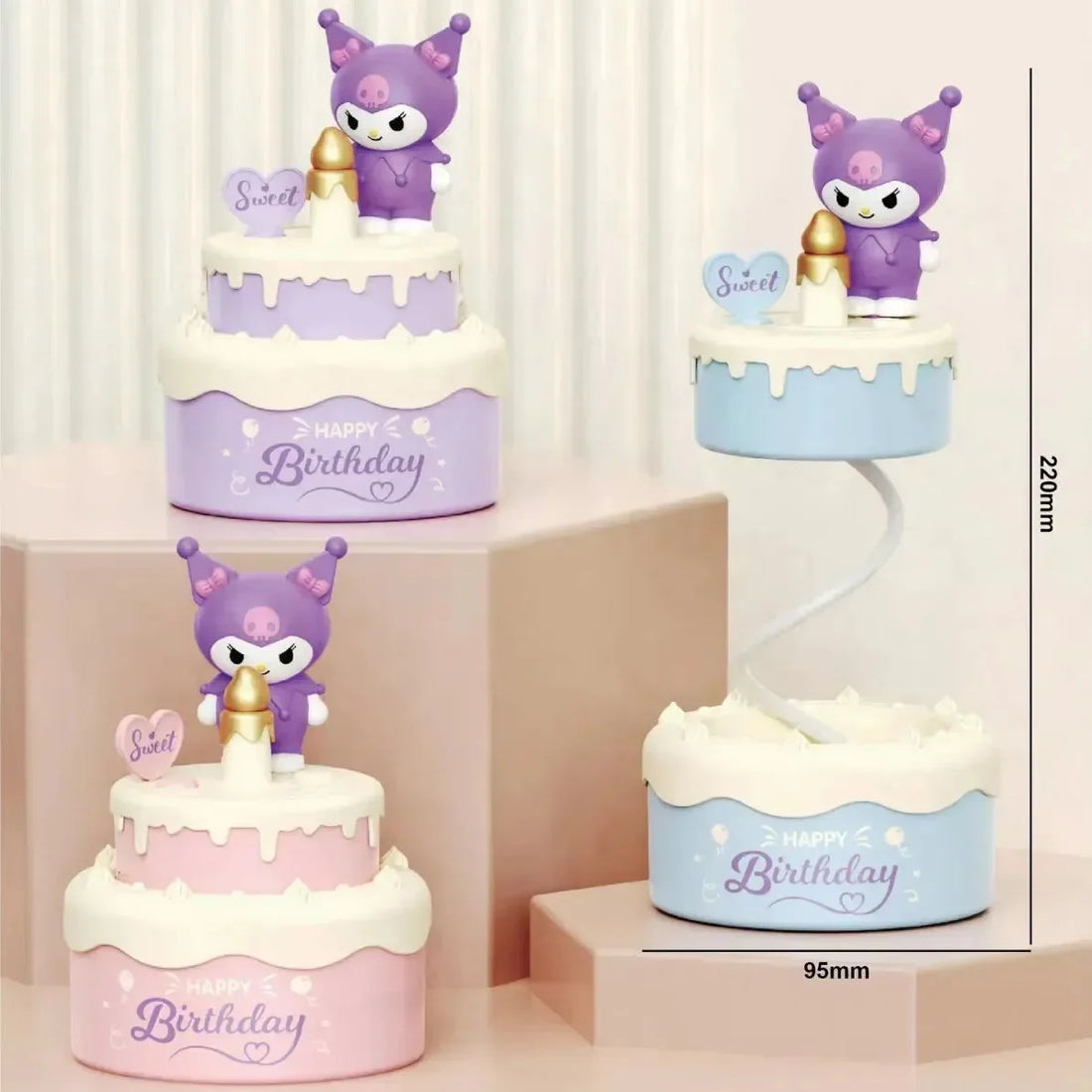 Kuromi Birthday Cake Desk Lamp