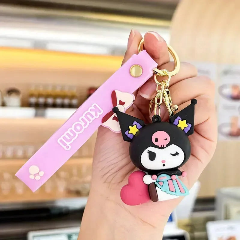 Kuromi Mischief Charms 3D Keychain