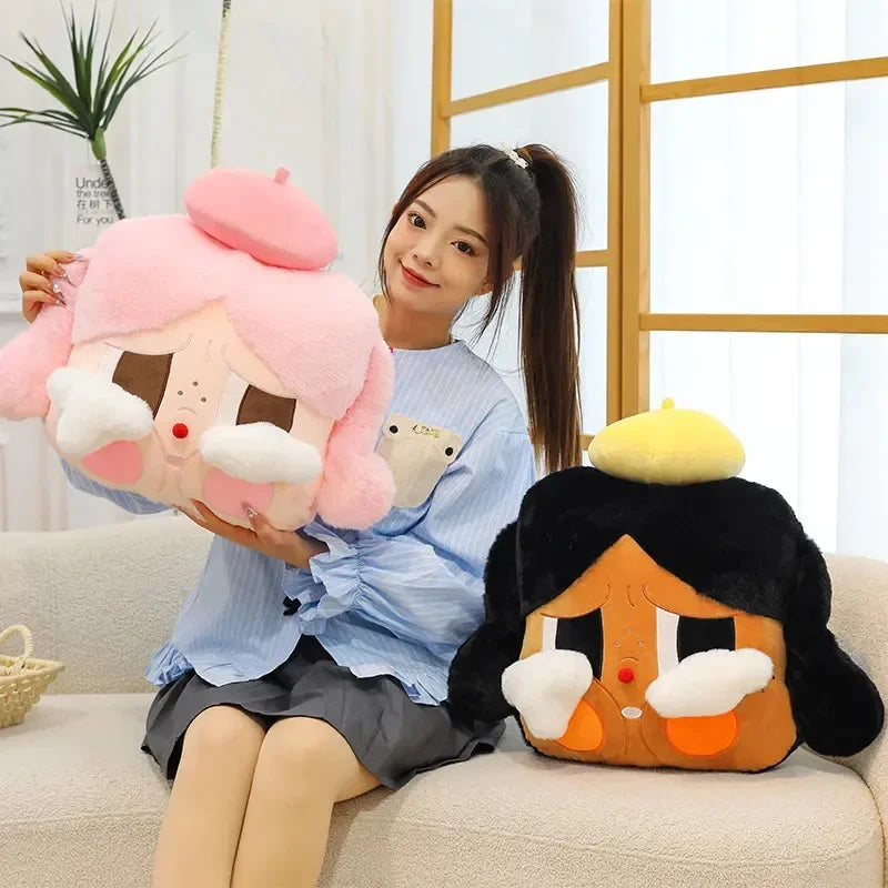 Tearful Crying Baby Plush Pillow