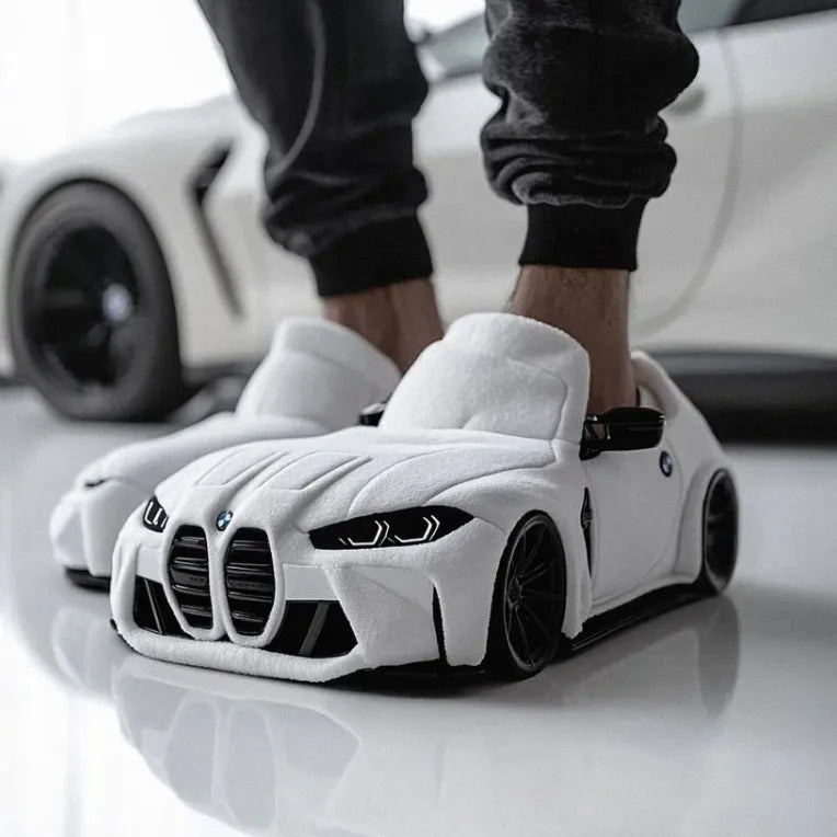 Luxury Car Plush Slippers