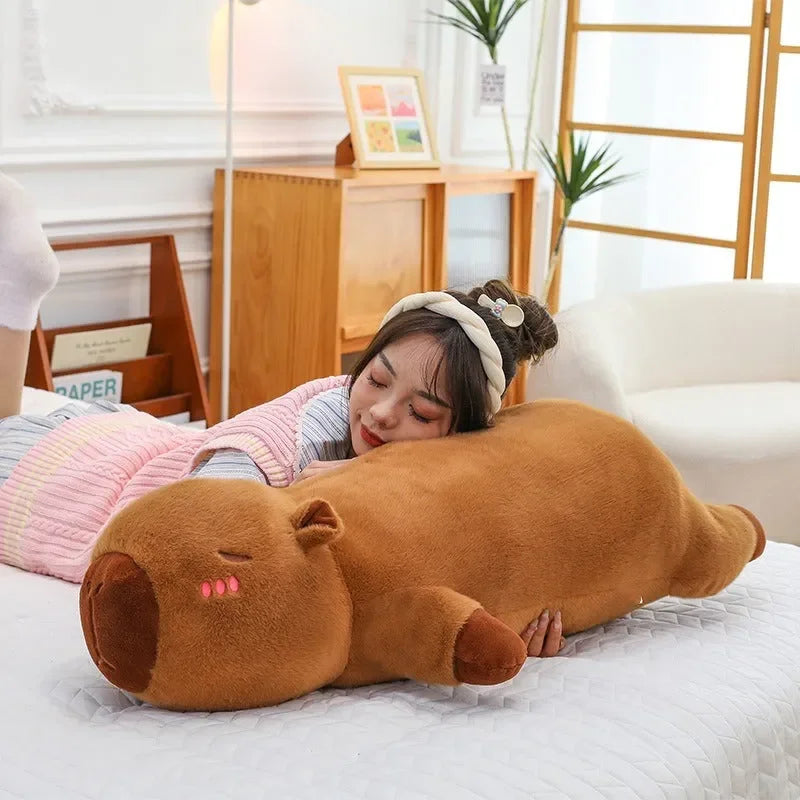 Riverine Rest Capybara Plush Pillow
