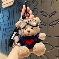 Pilot Knit Bear Keychain