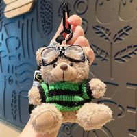 Pilot Knit Bear Keychain