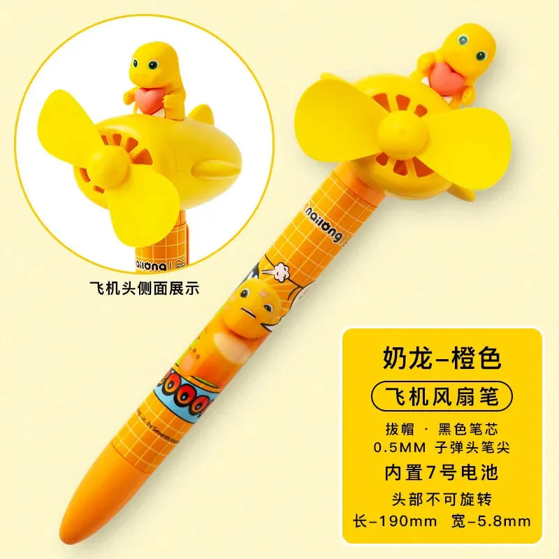 Milk Dragon Kawaii Handheld Fan Pen