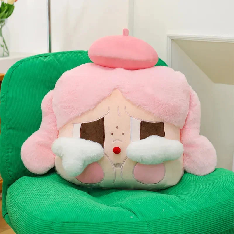 Tearful Crying Baby Plush Pillow