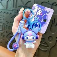 Sanrio Kuromi Electronic Music Party Keychain