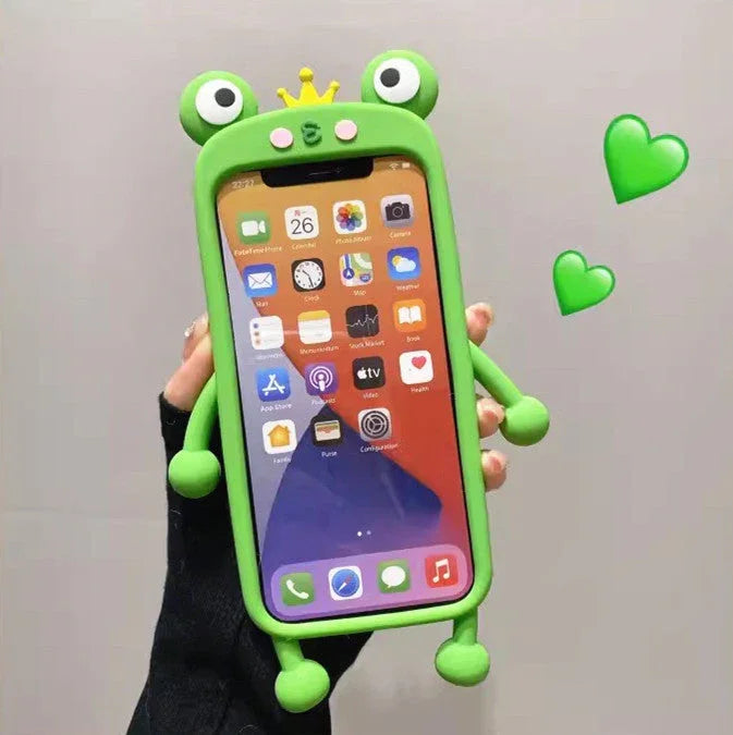 Lovely Frog Phone Case for iphone 11/11pro/11pro max/12/12mini/12pro/12pro max/13/13pro/13pro max/14/14plus/14pro/14pro max PN6209 - Bear Hugs