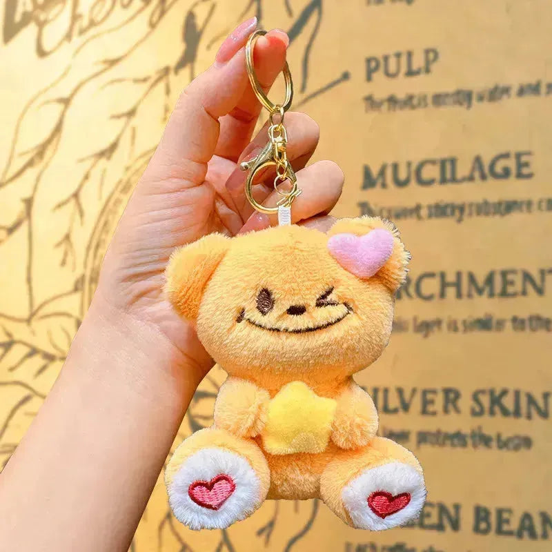 Hold My Star Bear Plush Keychain