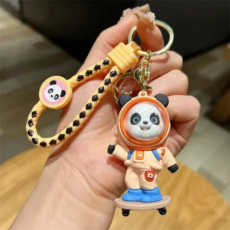 Astro Panda 3D Keychain